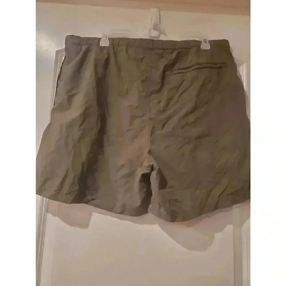 Columbia Men's Olive Green Nylon Swim Board Shorts EUC sz M